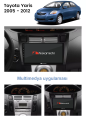 Toyota Yaris (2005-2012) uyumlu Android Multimedya Navigasyon Sistemi