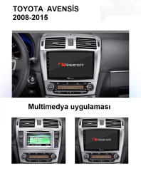 Toyota Avensis (2008-2015) uyumlu Android Multimedya Navigasyon Sistemi