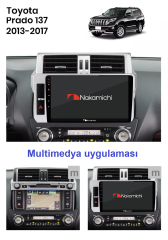 Toyota Prado (2013-2017) uyumlu Android Multimedya Navigasyon Sistemi