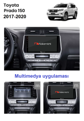 Toyota Prado (2017-2020) uyumlu Android Multimedya Navigasyon Sistemi