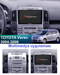 Toyota verso (2004-2009) uyumlu Android Multimedya Navigasyon Sistemi