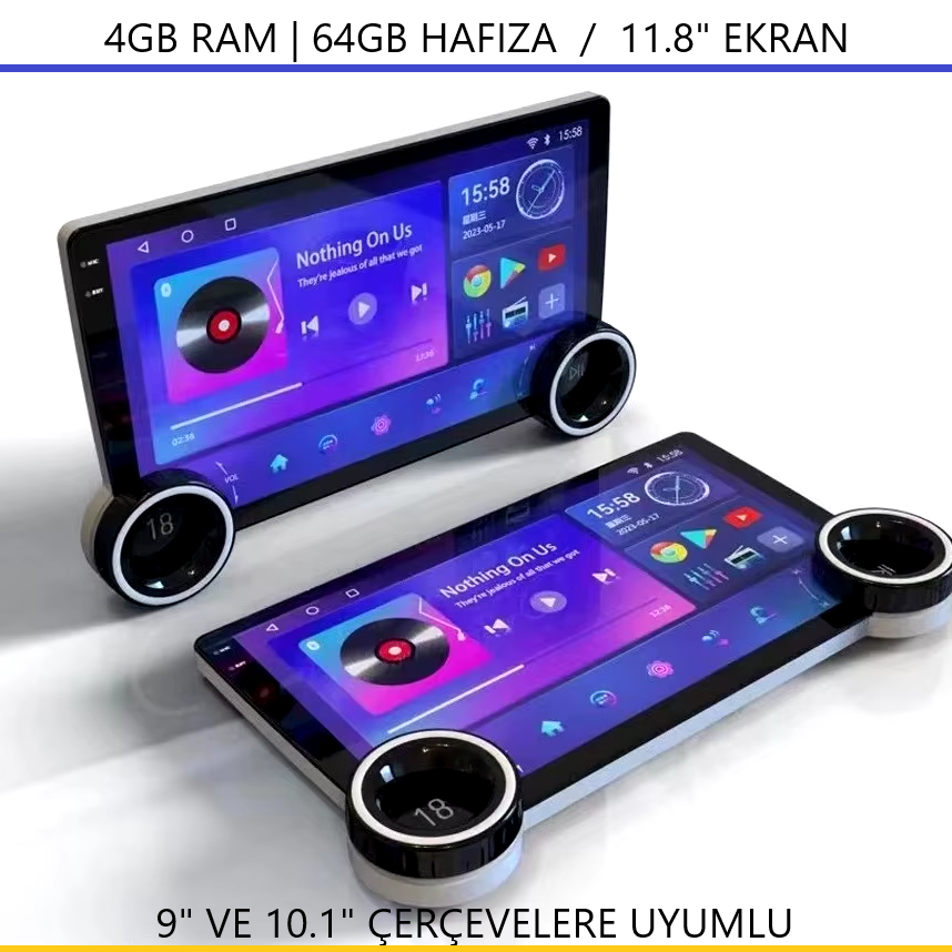METATEC M464 A11  |  11.8'' DUAL KNOB MULTİMEDYA EKRAN | 4GB RAM 64GB HAFIZA
