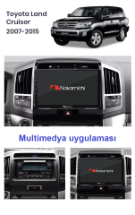 Toyota Land Cruiser (2007-2015) uyumlu Android Multimedya Navigasyon Sistemi