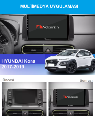 Hyundai Kona (2017-2019)  Uyumlu Android Multimedya Navigasyon Sistemi