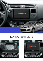 Kia Rio 2011-2015 uyumlu Android Multimedya Navigasyon Sistemi