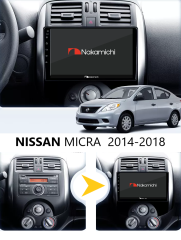 Nissan Micra 2014-2018 Uyumlu Android Multimedya Navigasyon sistemi