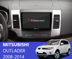 Mitsubishi Outlander 2008-2014 Uyumlu  Android Multimedya  Navigasyon Sistemi
