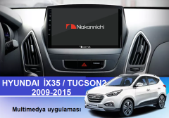 Hyundai Tucson 2 (2009-2015) Uyumlu Android Multimedya Navigasyon Sistemi