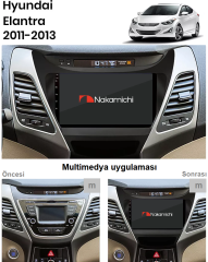 Hyundai Elantra (2011-2013)  Uyumlu Android Multimedya Navigasyon Sistemi